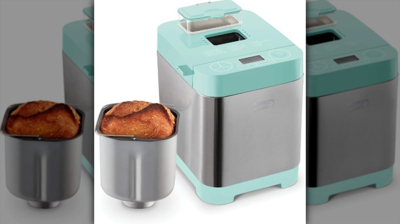 Dash Everyday Stainless Steel Bread Maker in aqua