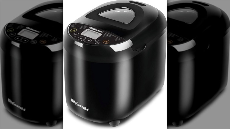 black Elite Gourmet programmable bread maker