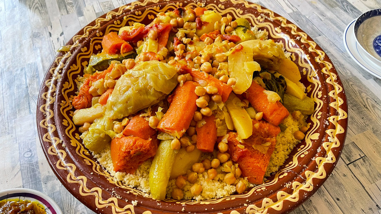 moroccan couscous with vegetables 