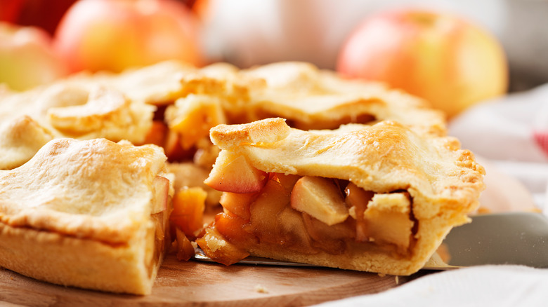 Slices of apple pie 