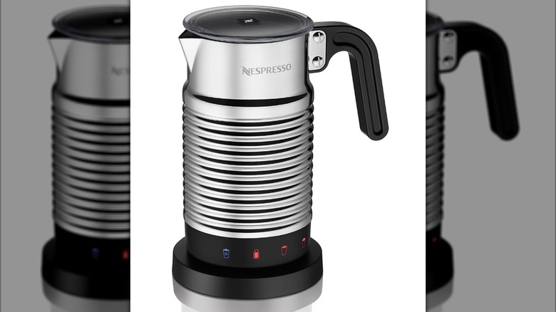 Nespresso Aeroccino4 Electric Milk Frother on display