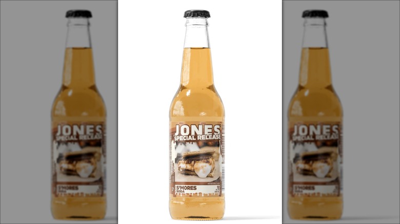 Bottle of Jones special release s'mores soda.