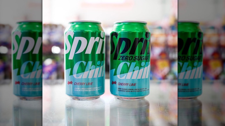 Cans of Sprite Chill in regular and zero-sugar.