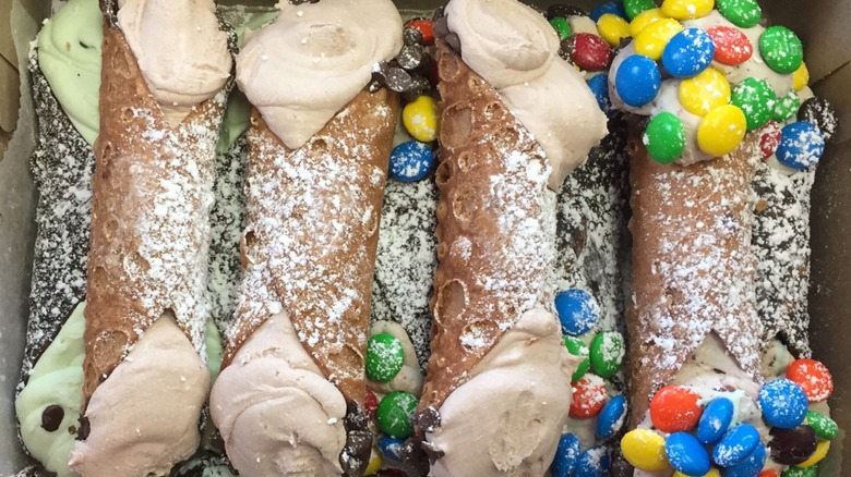 Assorted cannoli from Cannoli World 