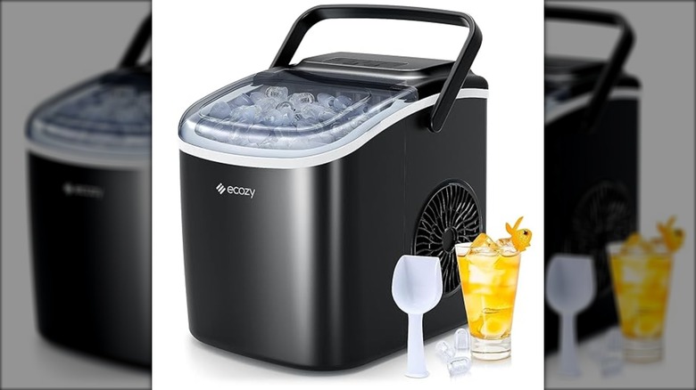 Ecozy Portable Countertop Ice Maker on white background