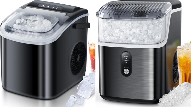 Free Village Countertop Ice Makers white background