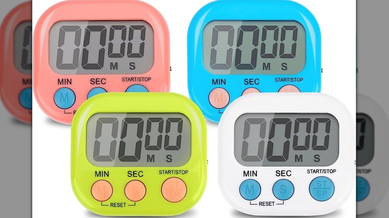 Four kitchen timers