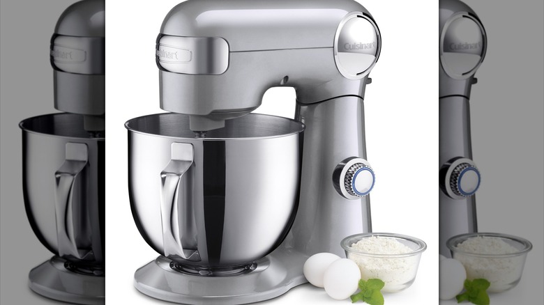 Cuisinart stand mixer with ingredients