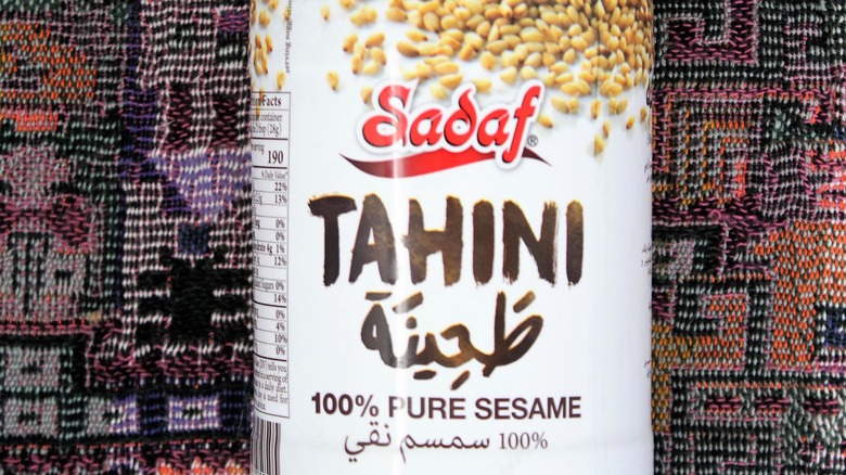 bottle of Sadaf tahini