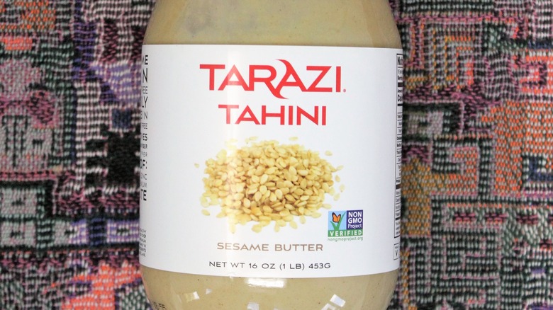 bottle of Tarazi tahini