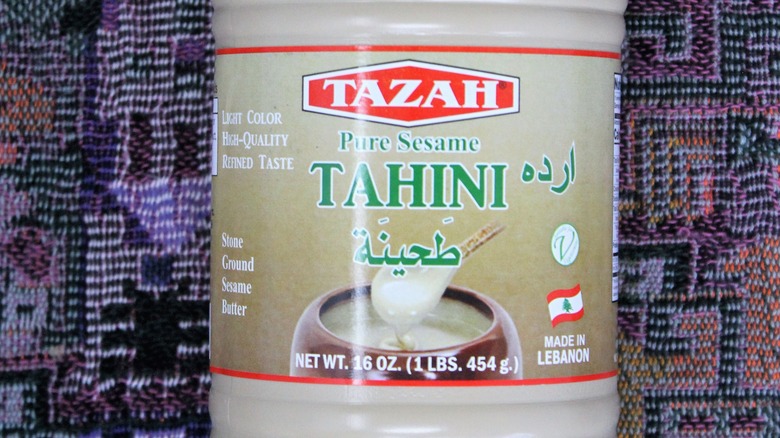 bottle of Tazah Pure Sesame Tahini