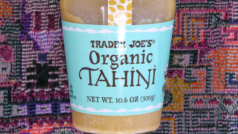 bottle of Trader Joe's Organic Tahini