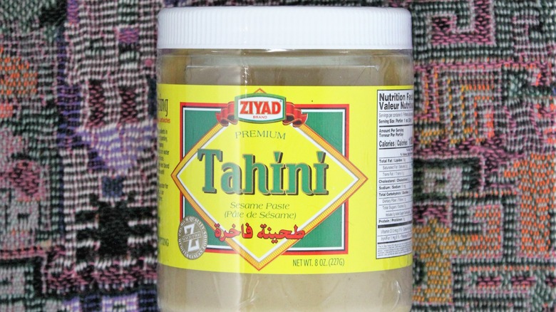 bottle of Ziyad tahini