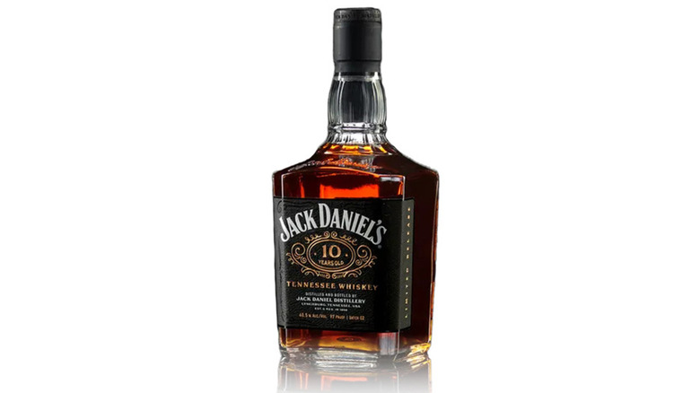 Jack Daniels 10 bottle white background