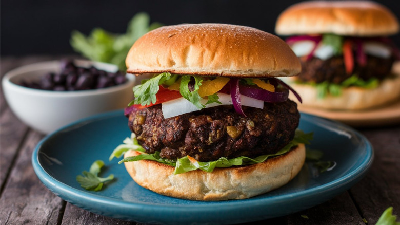 Black bean burger