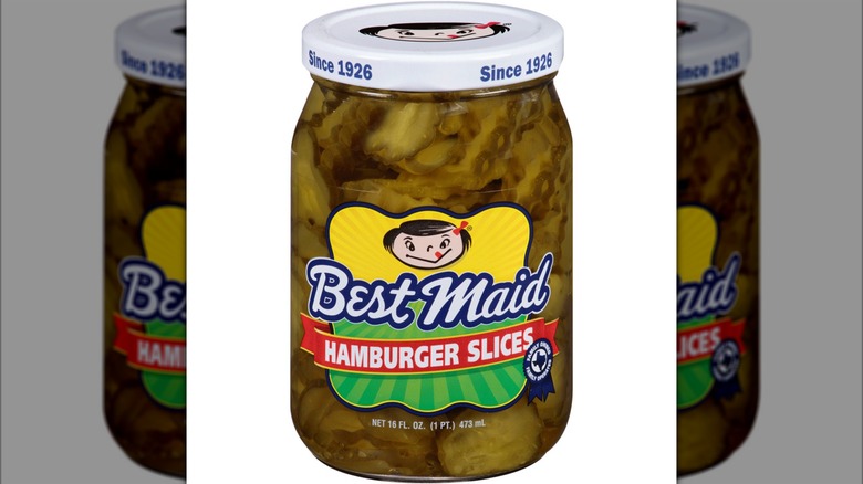 jar of best maid hamburger slices