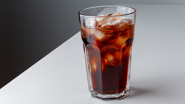 Cola in a glass