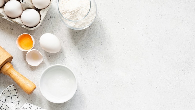 Mise en place ingredients