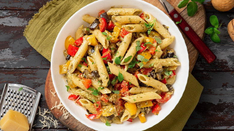 Bowl of pasta salad