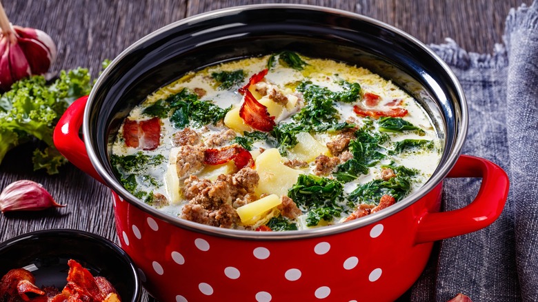 Zuppa Toscana in a pot