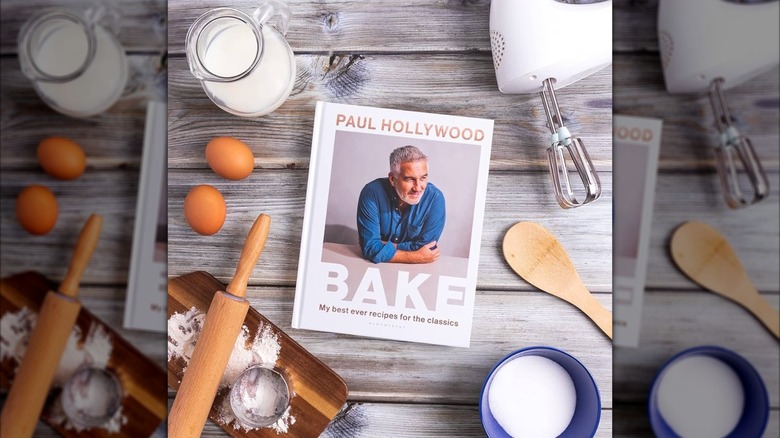 "Bake" by Paul Hollywood cookbook on table