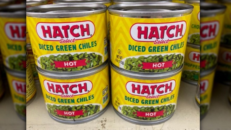 Canned mild chopped green chiles