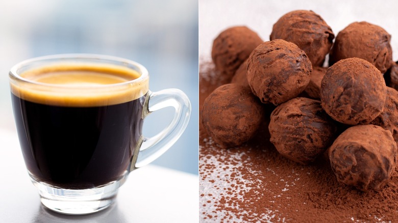 espresso cocoa dusted chocolate truffles