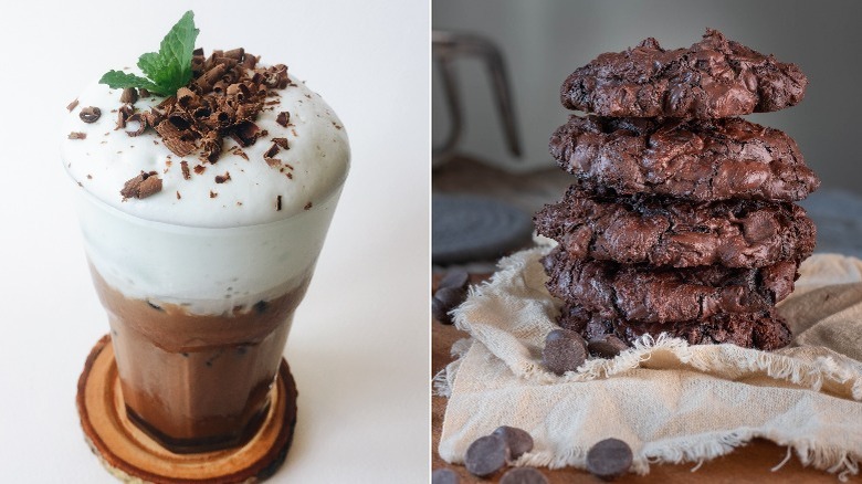 peppermint mocha coffee chocolate cookies