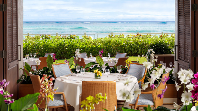 View of restaurant dining area