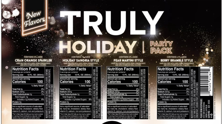 Truly Holiday Party Pack label