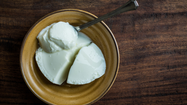 Greek yogurt dip in bowl