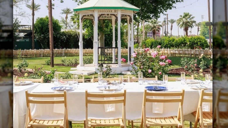 Table at the Rose Garden