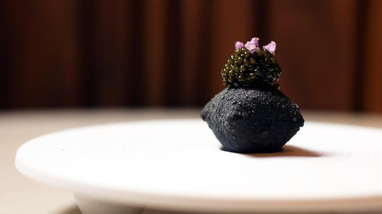 caviar dish at Mélisse in Los Angeles