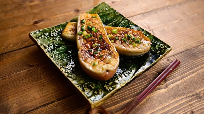 Baked eggplant steaks