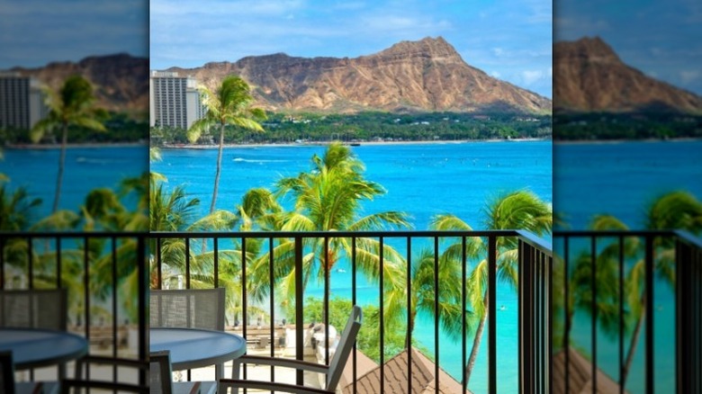 Balcony view from La Mer hotel