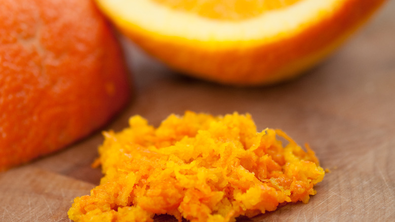 Grated orange zest