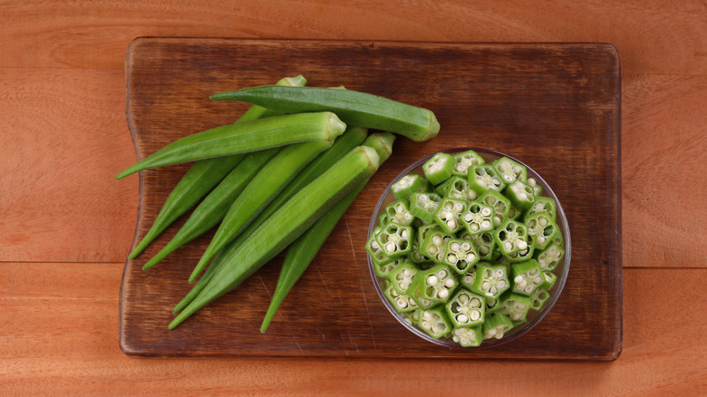 Bowl of okra