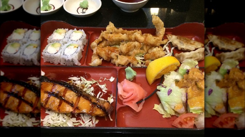 Bento box with sushi 