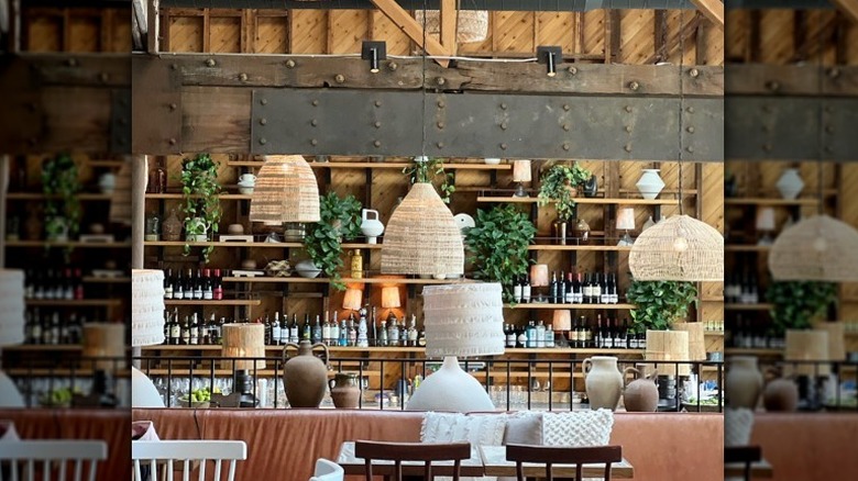 Stylish interior of Mandolin Taverna