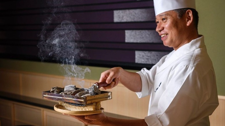 Sushi master Tadashi "Edowan" Yoshida 