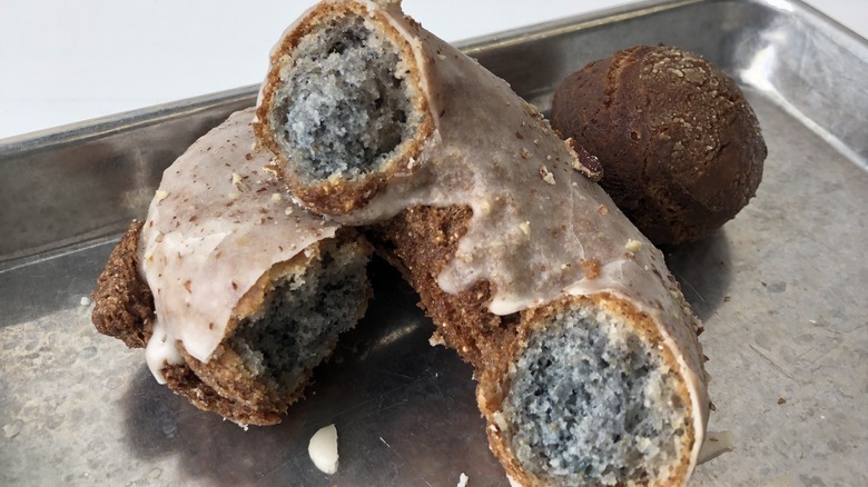 Blue corn donut