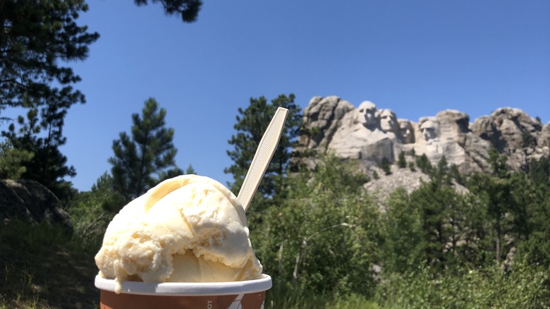 Ice cream at Mount Rushmore