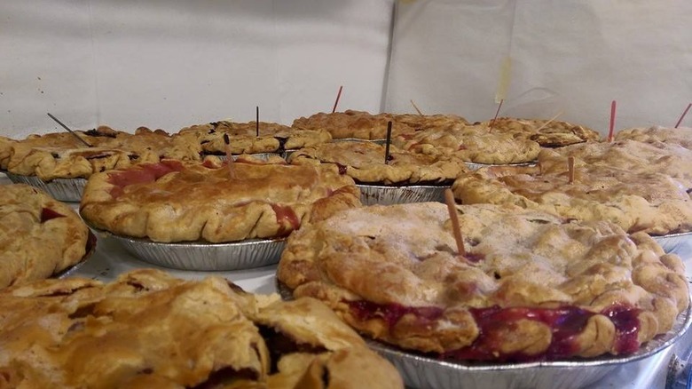 Fruit pies at Purple Pie Place