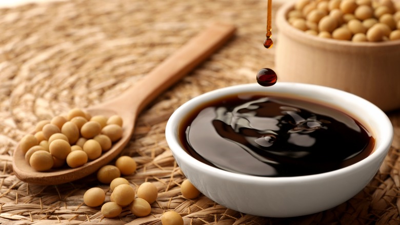 soy sauce soybeans wicker 