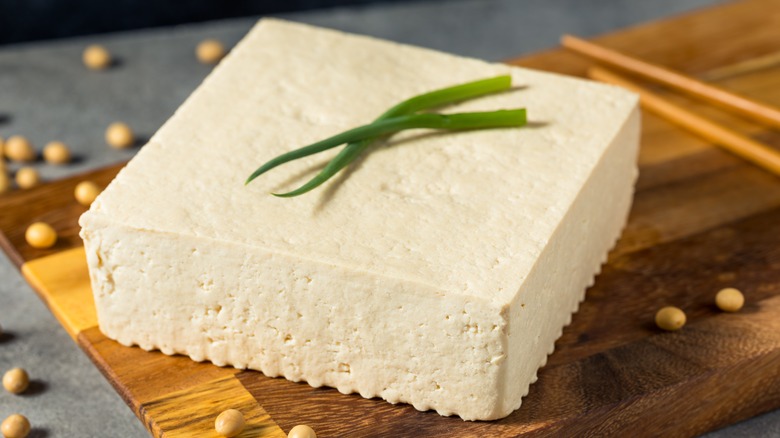 white extra firm tofu block 