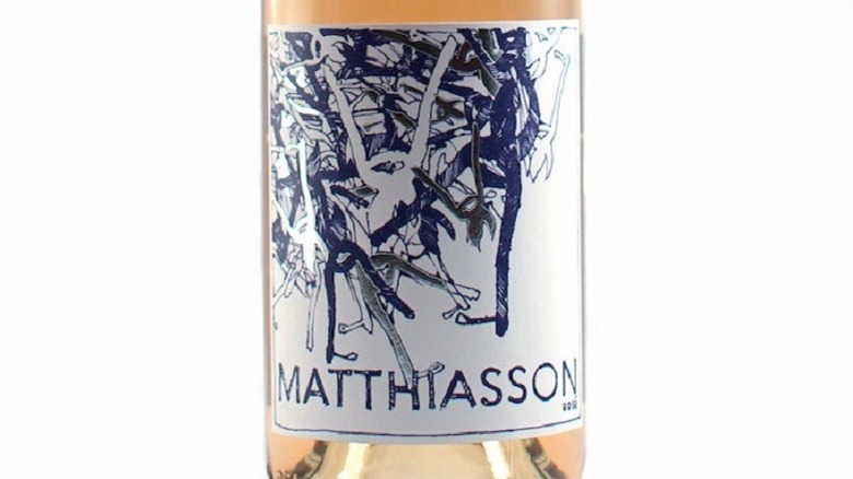 Matthiasson rose bottle label