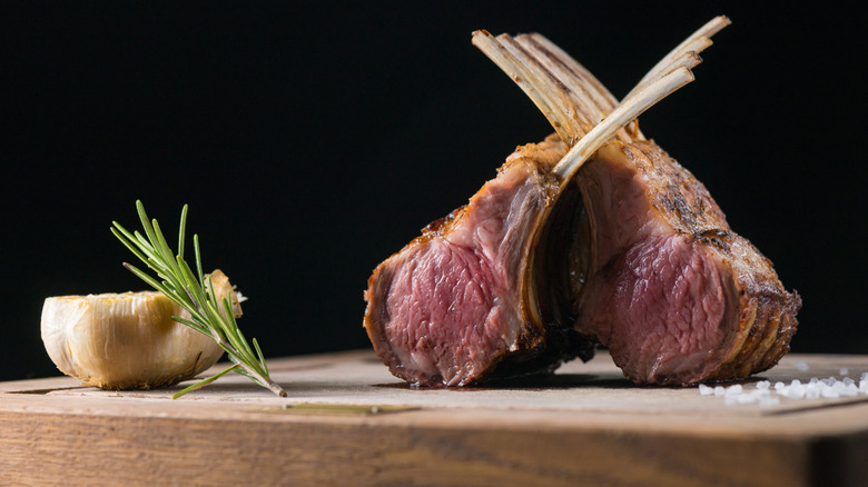 Roasted rack of lamb