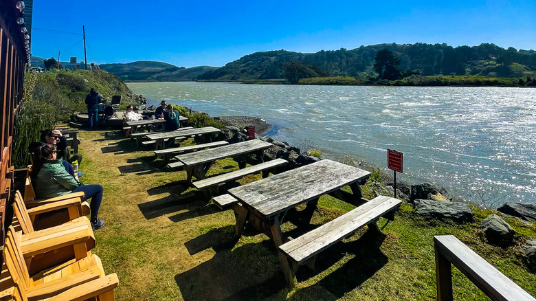 Wine bar on the Pacific coast