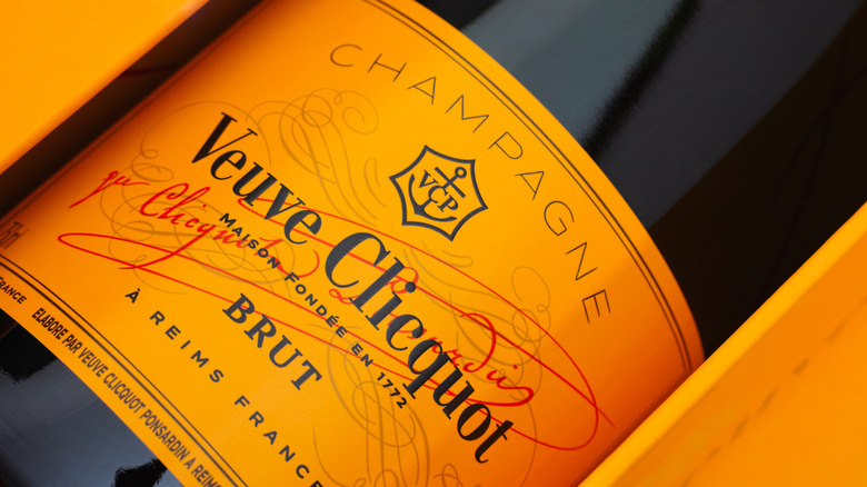 Bottle of Veuve Clicquot Yellow Label