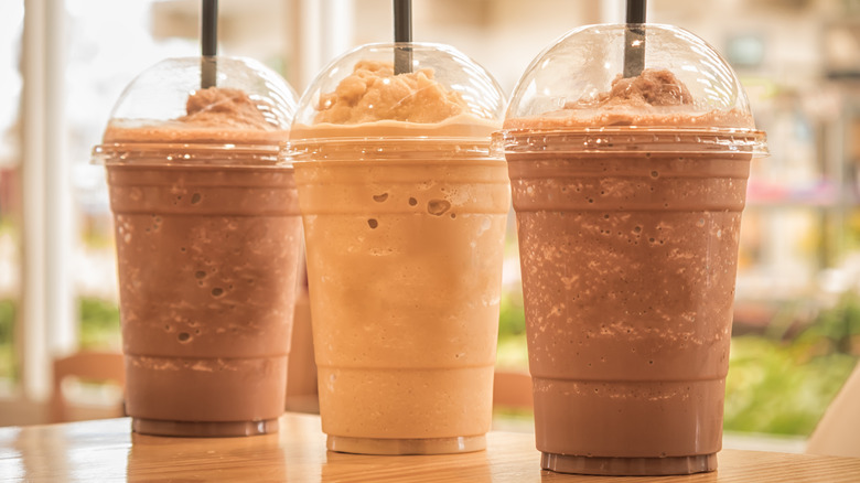 Three basic Frappuccinos